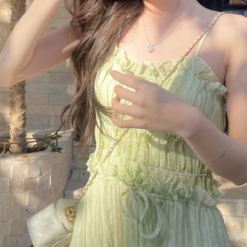 Vacation Spaghetti Straps Dress For Women