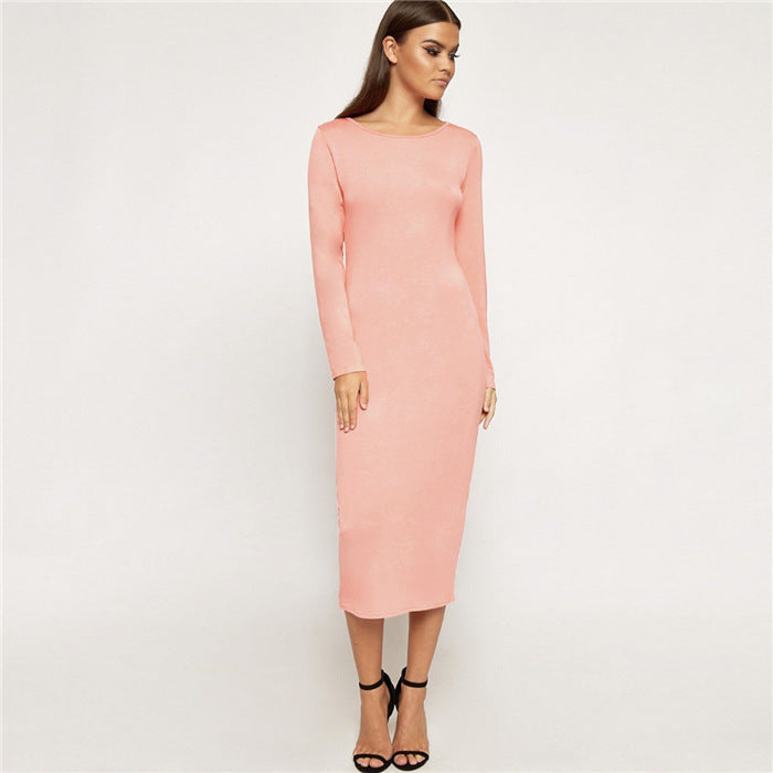 Fall new straight slim women's dress
