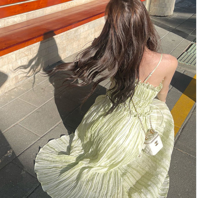 Vacation Spaghetti Straps Dress For Women
