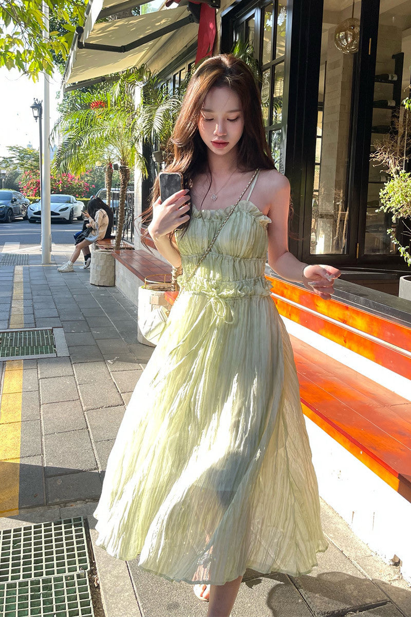 Vacation Spaghetti Straps Dress For Women